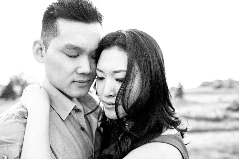 Purple Flower Field Engagement | Corina V. Photography