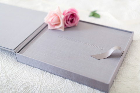 Silk Cover Wedding Album | Corina V. Photography